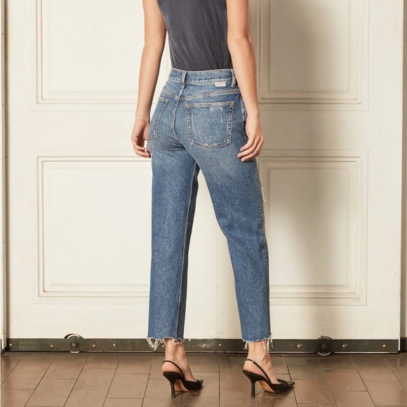 Boyish Tommy Stretch Distressed High Rise Raw Hem in Runaway Size 27 - Picture 3 of 10